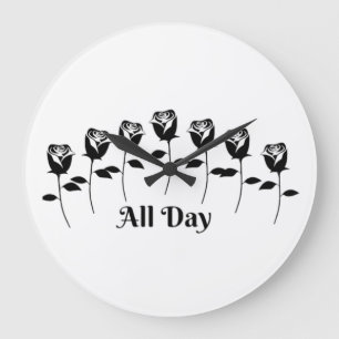 ROZEN DE HELE DAG GROTE KLOK