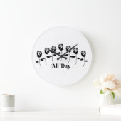 ROZEN DE HELE DAG GROTE KLOK (Huis)