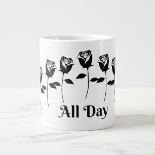 ROZEN DE HELE DAG GROTE KOFFIEKOP