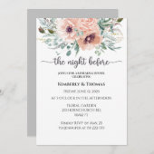 Rozen de nacht voor de repetitie van het diner kaart (Voorkant / Achterkant)