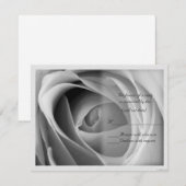Rozen Details BW RSVP Kaartje (Voorkant / Achterkant)
