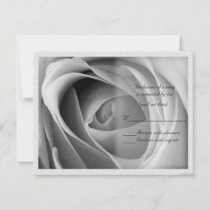Rozen Details BW RSVP Kaartje