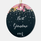 rozen diamant foto beste oma keramisch ornament (Links)