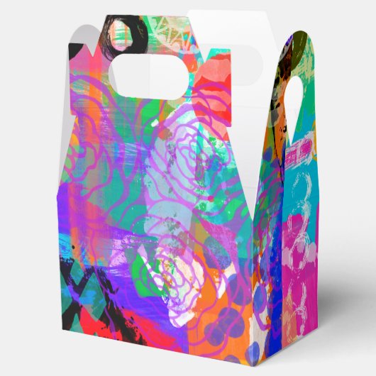 Rozen Diamonds Digitaal Schilderen Spletters Parti Bedankdoosjes (Geopend)