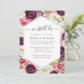 Rozen die we nog steeds doen Vernieuwing 50ste bru Kaart (Staand voorkant)