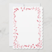 Rozen Diep Honeysuckle Wedding Invite Kaart (Achterkant)