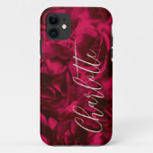 Rozen Donkere Moody Custom Name Case-Mate iPhone Case (Achterkant)