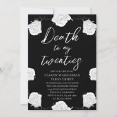 Rozen Dood aan mijn twintiger 30ste verjaardag Kaart (Voorkant)