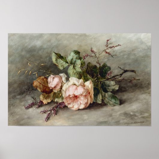Rozen door Margaretha Roosenboom Print (Voorkant)