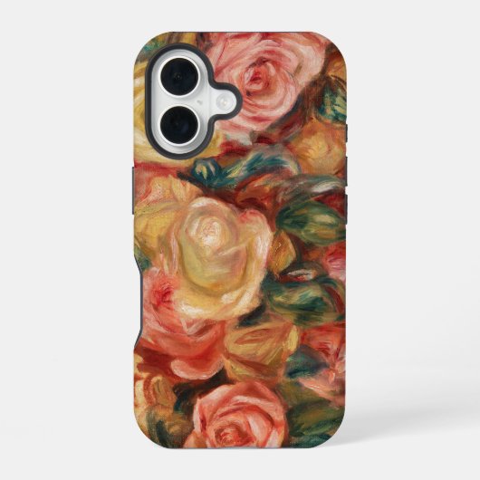 Rozen door Renoir Impressionistisch iPhone 16 Hoesje (Achterkant)
