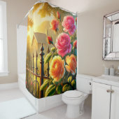 Rozen Douchegordijn (In situ)