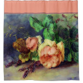  rozen douchegordijn (Voorkant)