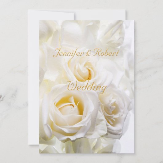 Rozen Dream Wedding Uitnodiging (Voorkant)