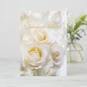 Rozen Dream Wedding Uitnodiging (Staand voorkant)