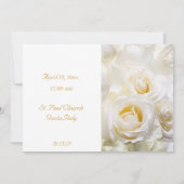 Rozen Dream Wedding Uitnodiging (Achterkant)