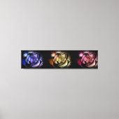Rozen drieluik canvas afdruk (Voorkant)