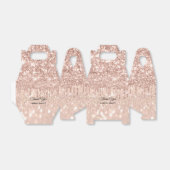 Rozen drift Glitter Sweet 16th Vrijgezellenfeest F Bedankdoosjes (Uitgevouwen)