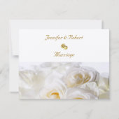 Rozen Droom Huwelijksuitnodiging Kaart (Voorkant)