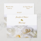 Rozen Droom Huwelijksuitnodiging Kaart (Voorkant / Achterkant)