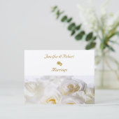 Rozen Droom Huwelijksuitnodiging Kaart (Staand voorkant)