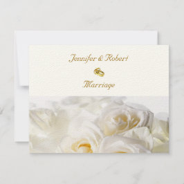 Rozen Droom Huwelijksuitnodiging Kaart