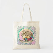 Rozen eenhoorn tote bag (Voorkant)