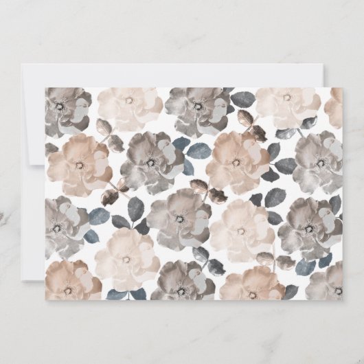  Rozen Eerste Communie Doop Kaart (Achterkant)