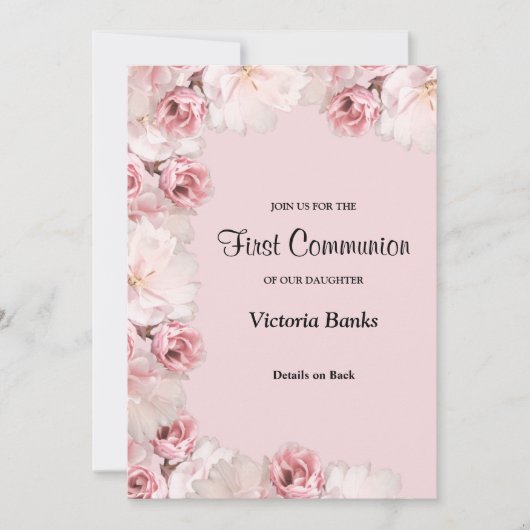 Rozen Eerste uitnodiging van de gemeenschap (Voorkant)