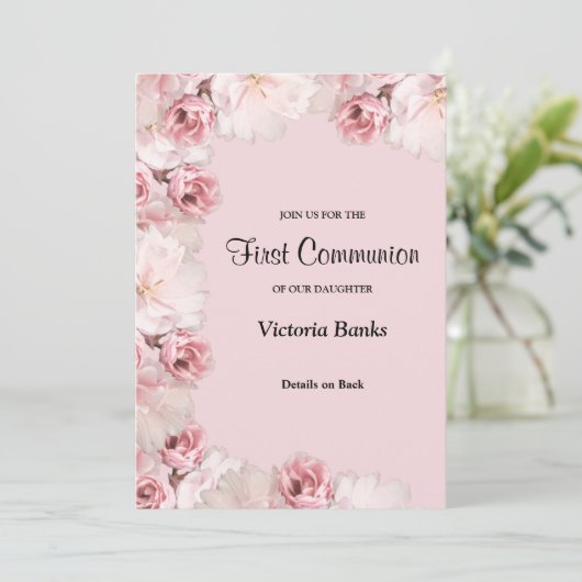 Rozen Eerste uitnodiging van de gemeenschap (Staand voorkant)