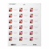 Rozen Elegant Design Floral Art Flowers Adres Etiket (Full Sheet)