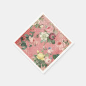  Rozen Elegant French Collage Servet (Hoek)