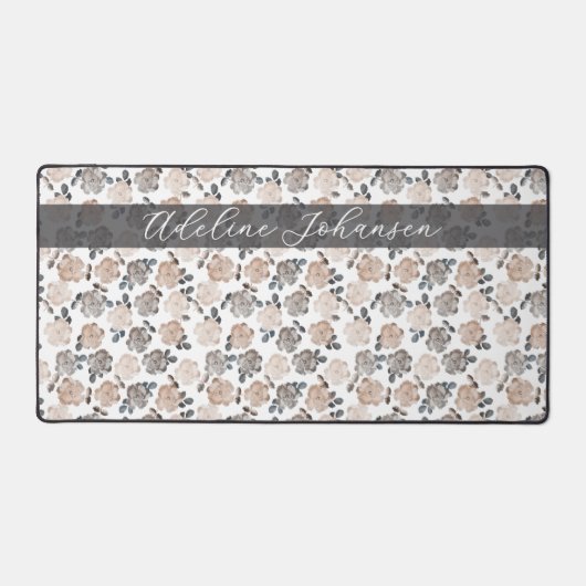  Rozen Elegant Patroon Bureaumat (Voorkant)