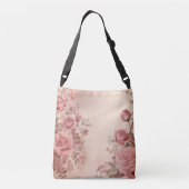 Rozen Elegantie Crossbody Tas (Achterkant)