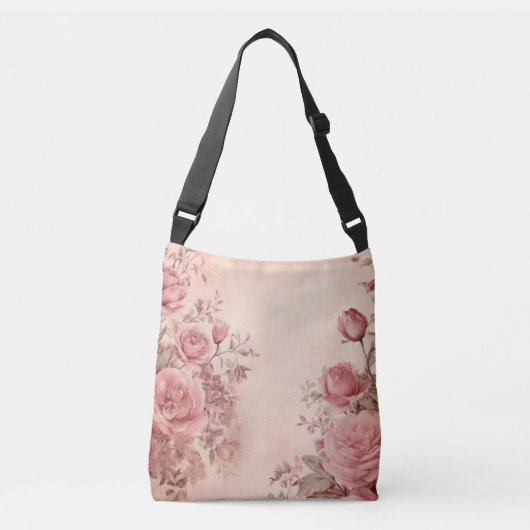 Rozen Elegantie Crossbody Tas (Voorkant)