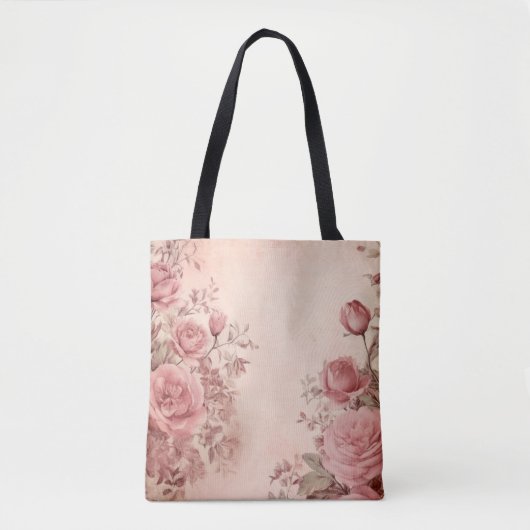 Rozen Elegantie Tote Bag (Voorkant)