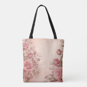 Rozen Elegantie Tote Bag (Achterkant)