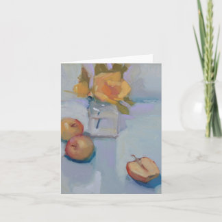 Rozen en appels - Stilleven olieverfschilderij Kaa Kaart