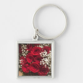 Rozen en babyluiers sleutelhanger