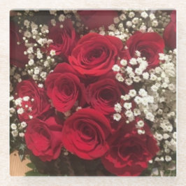 Rozen en baby's ademglas onderzetter glazen onderzetter