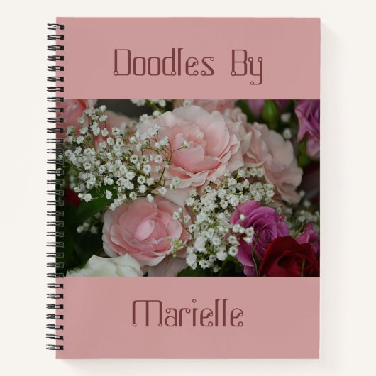 Rozen en babyzakboekje notitieboek (Voorkant)