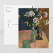 Rozen en beeldje | Paul Gauguin Briefkaart (Voorkant / Achterkant)