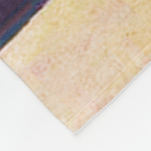 Rozen en beeldjes, gauguin fleece deken (Hoek)