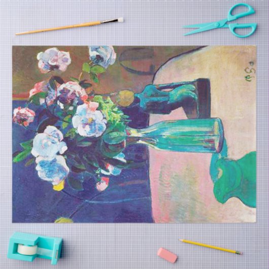 Rozen en beeldjes, gauguin tissuepapier (Craft)