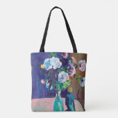 Rozen en beeldjes, gauguin tote bag (Achterkant)