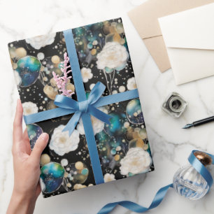 Rozen en bellen Abstract Cadeaupapier