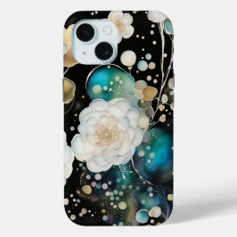 Rozen en bellen Abstract iPhone 15 Case