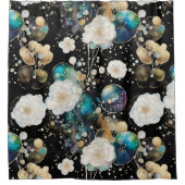 Rozen en bellen Abstract Douchegordijn (Voorkant)