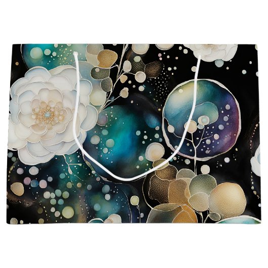 Rozen en bellen Abstract Groot Cadeauzakje (Voorkant)