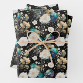 Rozen en bellen Abstract Inpakpapier Vel (In situ)