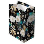 Rozen en bellen Abstract Medium Cadeauzakje (Voorkant Gekanteld)